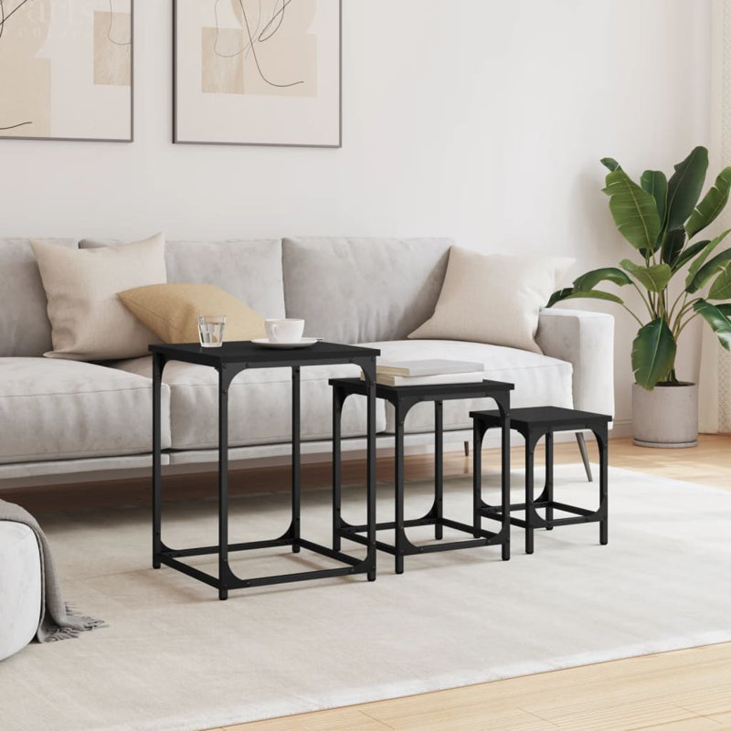 Aaiyana Four Leg Coffee Table, Black