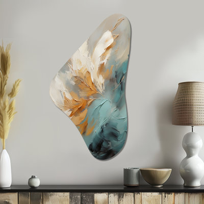 Crisinda - Abstract Boomerang Shape Asymmetric Metal Wall Art