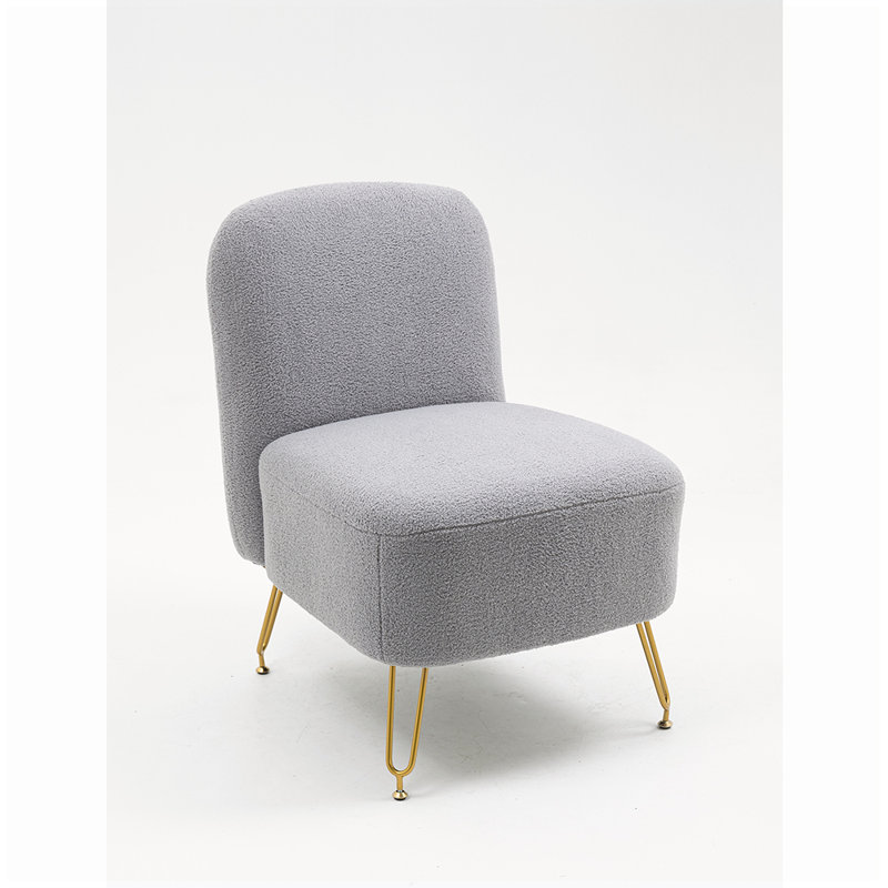 Chaise d'appoint 21,5 po Rosalba, Velours gris