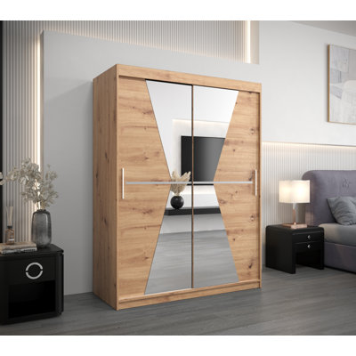 Cullom 2 Door Manufactured Wood Wardrobe