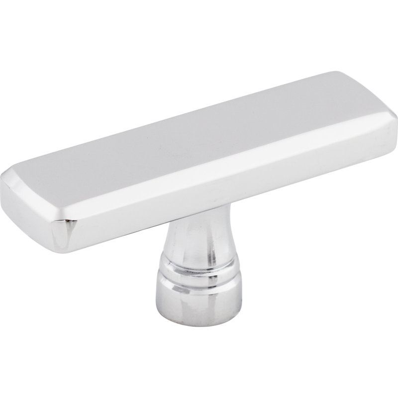Kingsbridge Rectangle Knob, Polished Chrome, 2 3/8" Knob Length