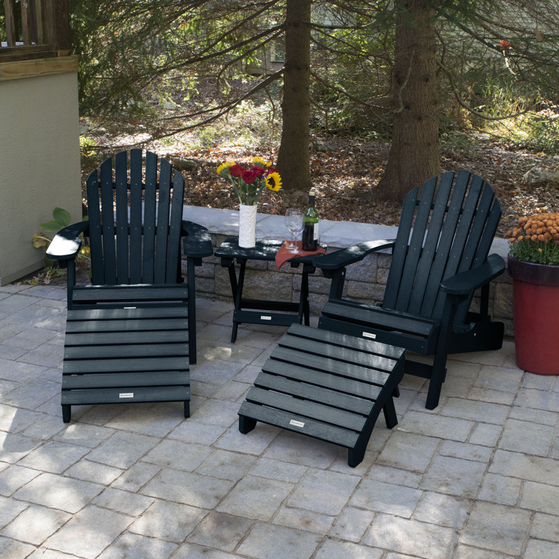 Anette Outdoor Adirondack Chair, Federal Blue