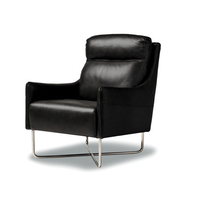 Fauteuil club en cuir fleur 29 po Dowlin