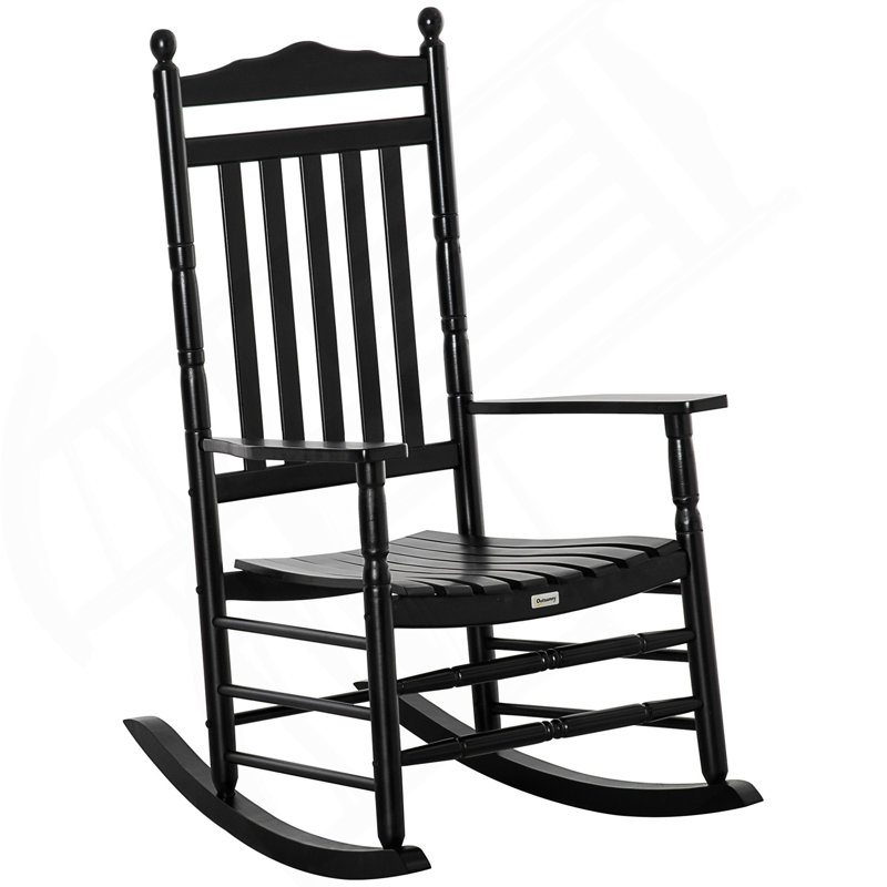 Chaise berçante à haut dossier Traditional