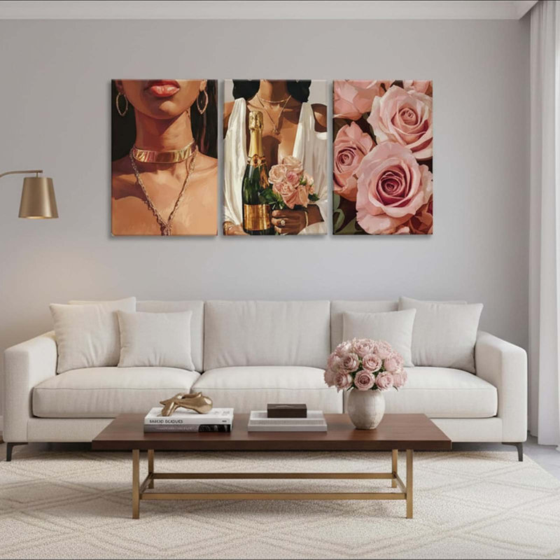 3 Piece Wrapped Canvas Wall Art