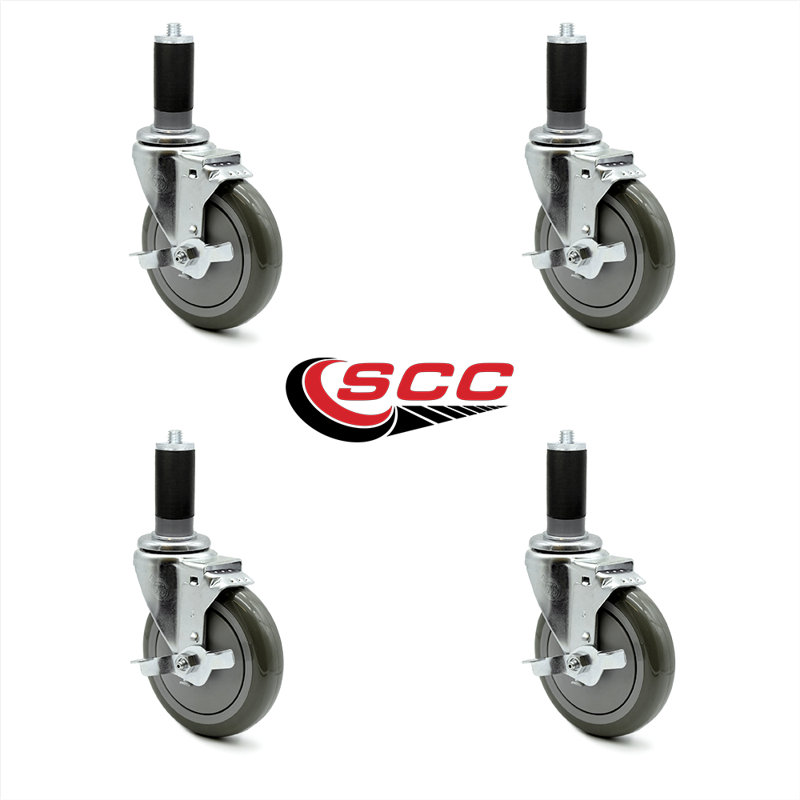 Polyurethane Caster, Gray