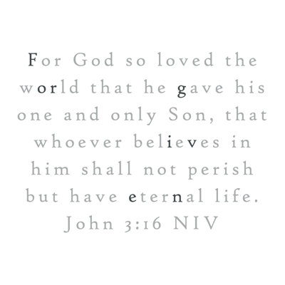 " For God So Loves "