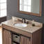 Plateau de meuble-lavabo simple en granite avec lavabo 43 po-46818429