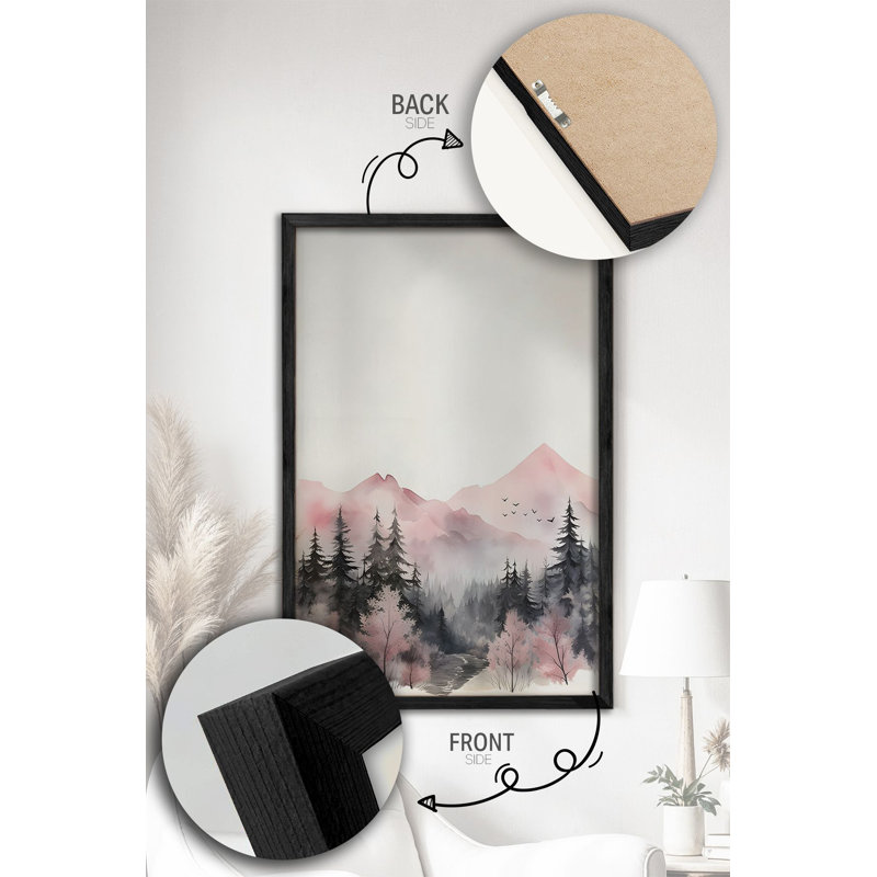 Ensemble de 3 panneaux décoratifs élégants en bois aggloméré, cadre en bois massif, 13,4 x 19,3 x 0,6 pouces | Œuvre d'art 100% MDF avec impression numérique | Parfait pour le salon, la chambre à coucher et le bureau, design élégant et moderne