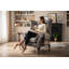 High Back Chesterfield Upholstered Wingback Chair-2068558331