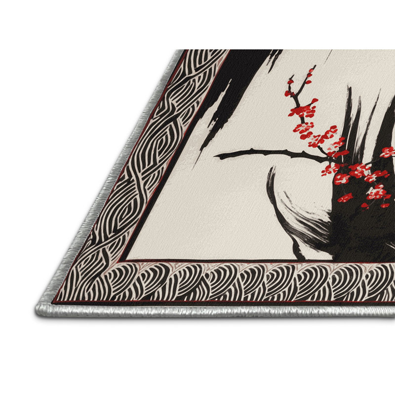 Scarlet Branches Rug, Square 8'