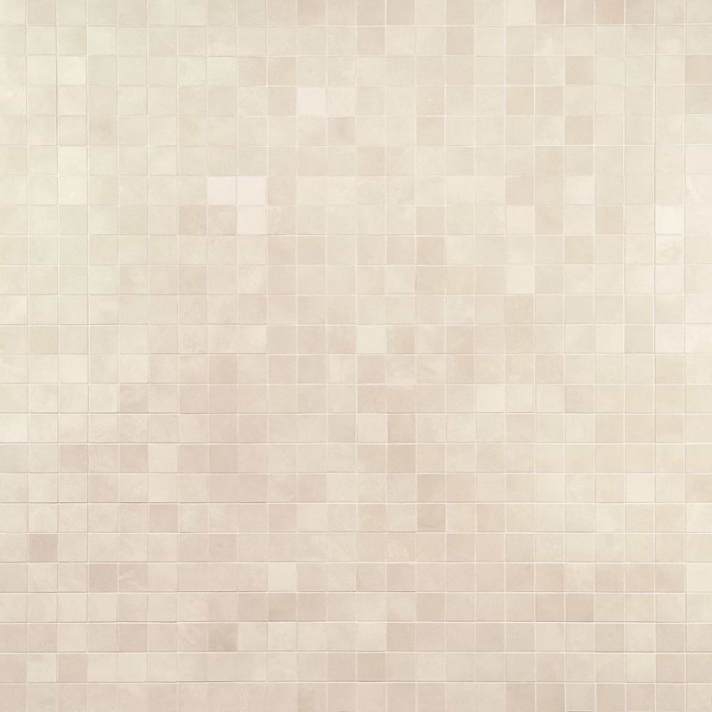 Clay Grace Red 2X2 Matte Porcelain Mosaic, Shy Beige