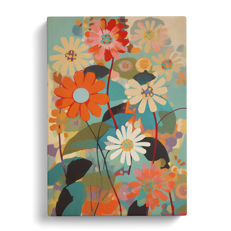 Lajoie Flower Contemporary Vol.1 - Wrapped Canvas Print, 76cm H x 50cm W x 3cm D