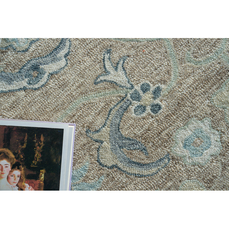 Claremont Oushak Handmade Oushak Floral and Oriental Area Rug, Rectangle 5' x 8'