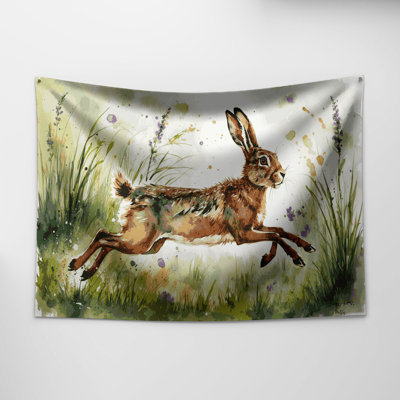 Tapisserie «Wildlife Spring Hare»