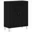  Highboard Black Oak 69.5 X 34 X 180 Cm Engineered Wood-1204700632