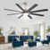 66" Brixham 8-Blade Modern Ceiling Fan with LED Light and Remote Control