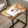 Gilsum Wood C Table End Table with Metal Base for Sofa, Bed Side