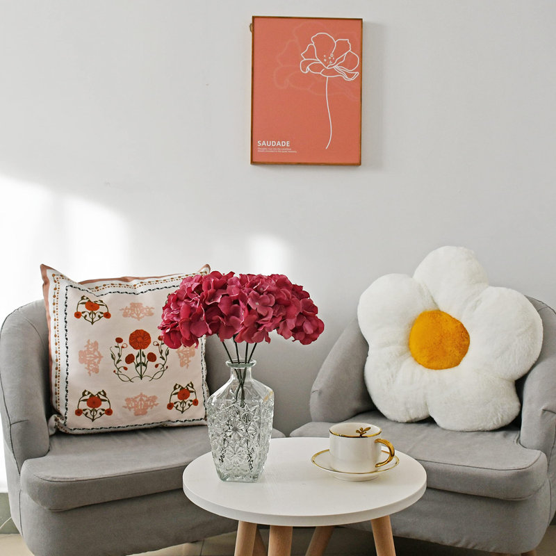 Arrangement d'hortensias, Rose vif