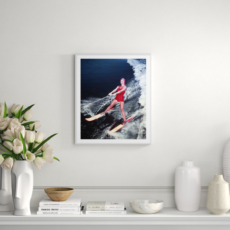 A Water Skis On The Sea Giclee Print by Getty Images, 25" H x 21" W x 2.375" D