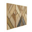 Ensemble de décorations murales géométriques en bois faites à la main