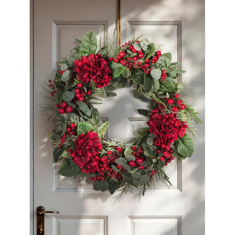 Large Floral, Pine & Berry Wreath