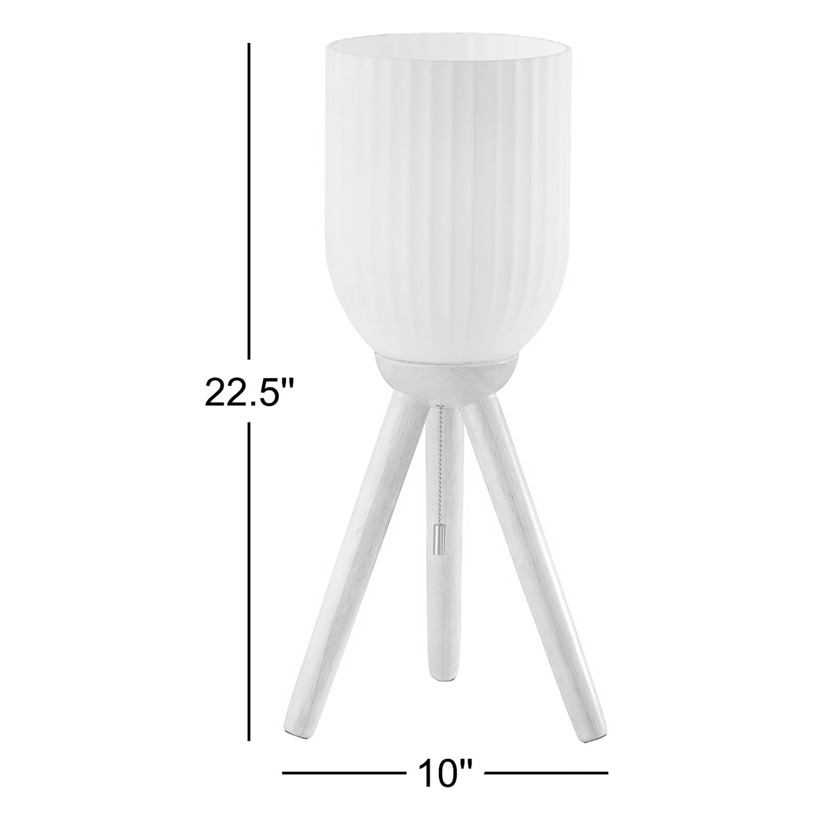 Lapka Solid Wood Tripod Lamp, Natural