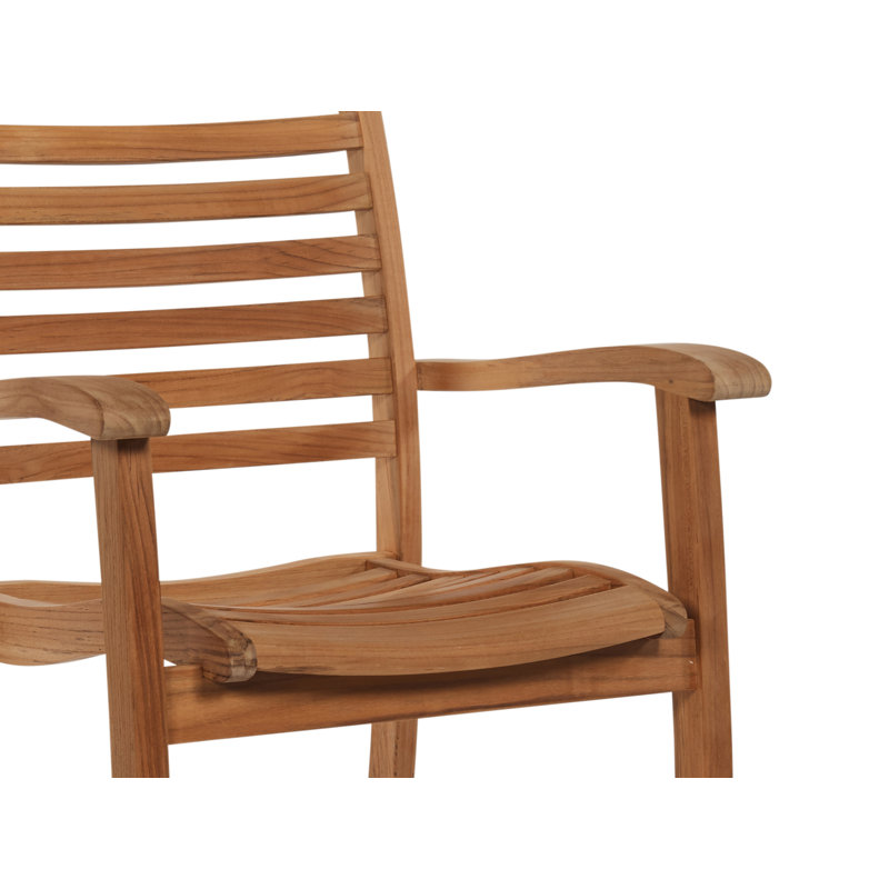 Birmingham Stacking Teak Outdoor Dining Armchair (Set Of 4)