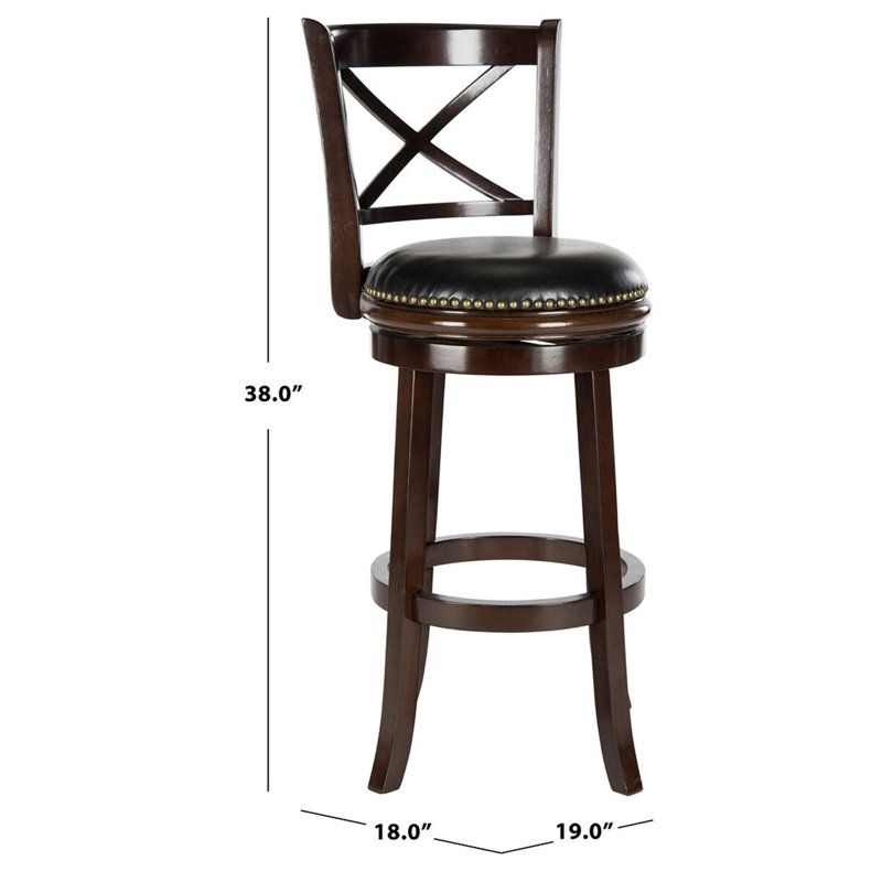 Tabouret de comptoir pivotant 24 po Chrizeda, Tabouret de bar (siège d’une hauteur de 30 po)