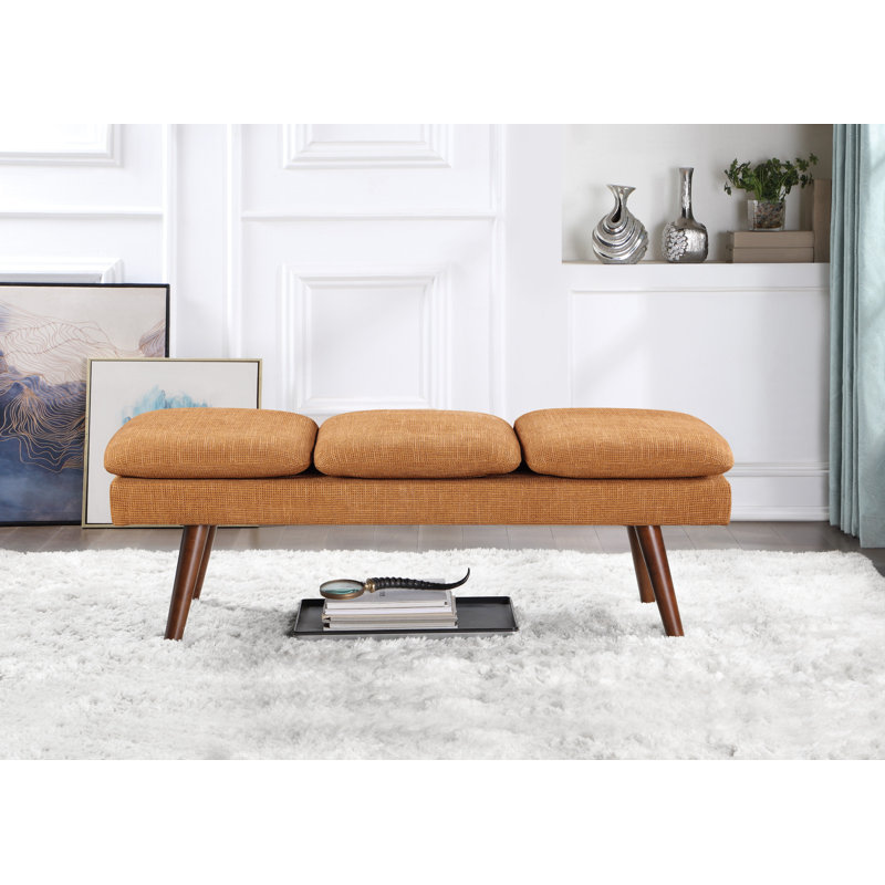 Banc Mid-Century Raynika, Rouille