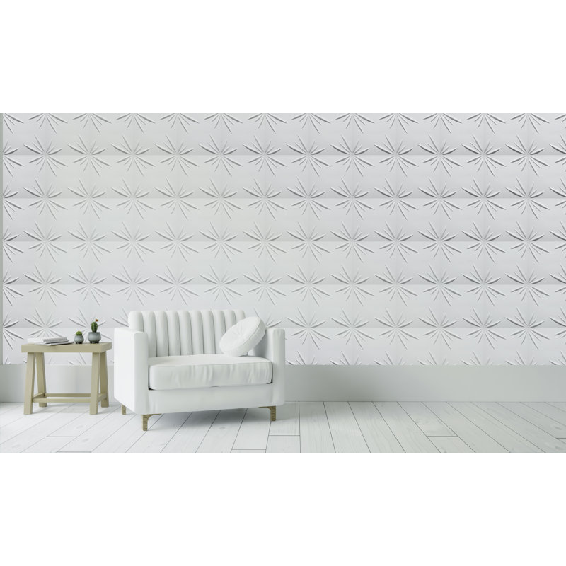 Panneau mural 3D blanc 19,7 po x 19,7 po Falkirk Ross (paquet de 5)