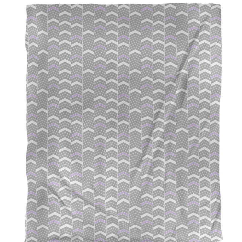 Housse de couette simple Rhonda, Housse de couette simple TG, Polyester brossé, Mauve