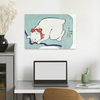 Calvin Contemporary Art Vintage Contemporary Wall Art 1 Piece Wrapped Canvas Wall Art