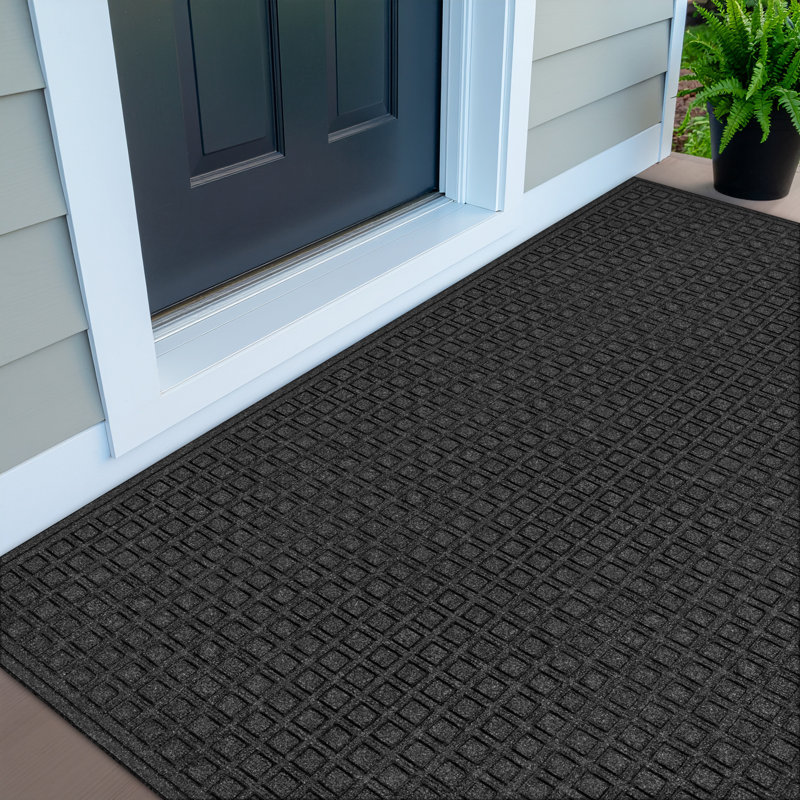 Paillasson Textures Blocks, Gris, L 48 po x L 72 po