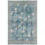 Tapis Baryte Floral bleu sarcelle crème beige antidérapant à poils courts, lavable, pour l'intérieur et l'extérieur, adapté aux animaux de compagnie, salon, chambre, salle à manger, entrée, couloir, bureau-1147861317