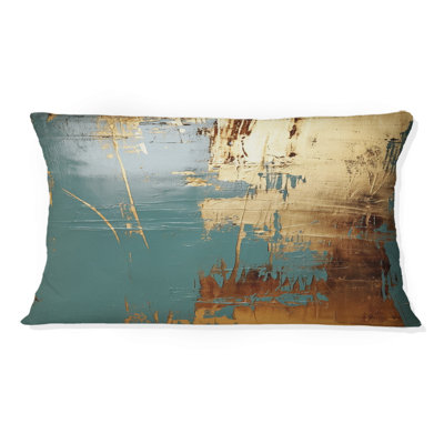 Coussin décoratif à motif géométrique abstrait exquis