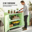 Fir Wood, Metal Potting Bench