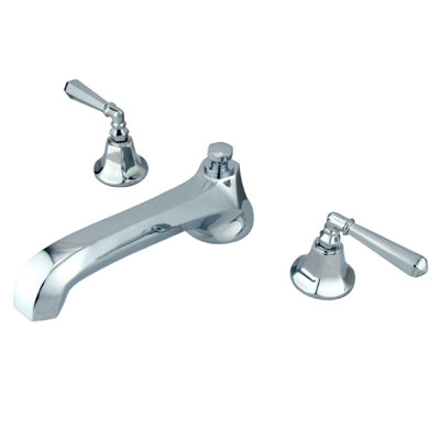 Kingston Brass Metropolitan Two-Handle 3-Hole Deck Mount Roman Tub Faucet