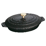 Staub Cast Iron 9-inch x 6.6-inch Oval Covered Baking Dish
