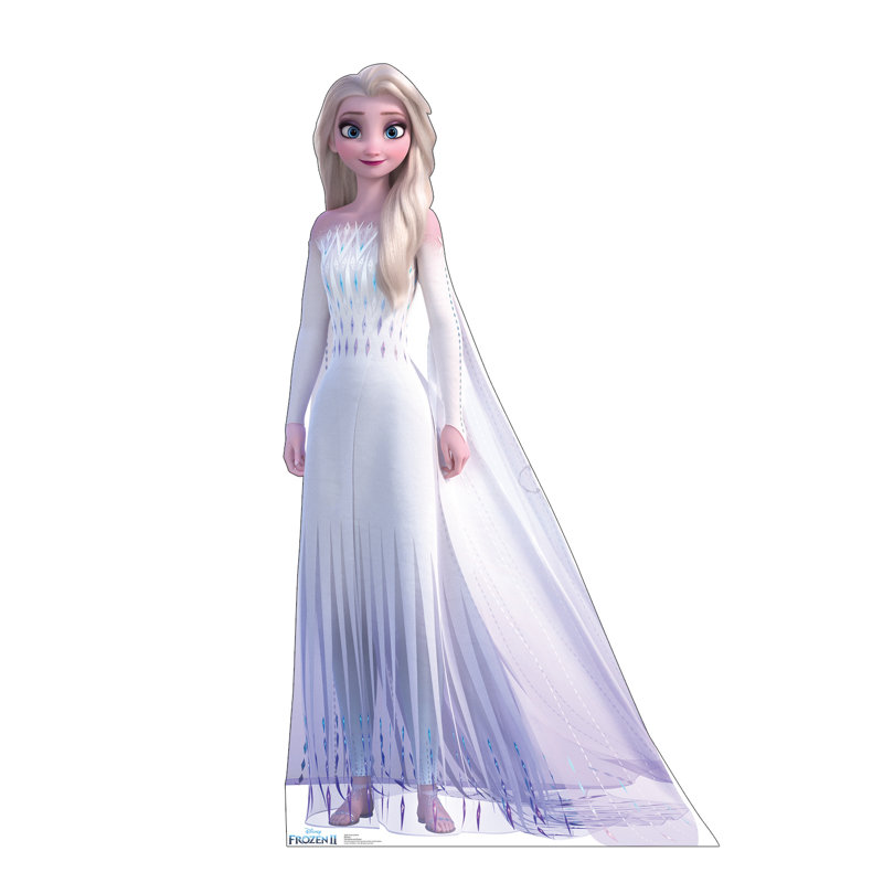 70'' White Gown Elsa Cardboard Standup