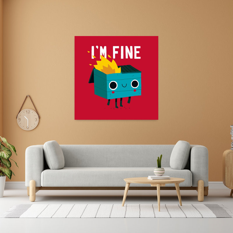 «Dumpster Is Fine Abstract», art urbain contemporain, H 48 po x l 48 po