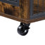 Table d'appoint pour chien sur roulettes avec portes doubles et plateau relevable-280929786-280929789