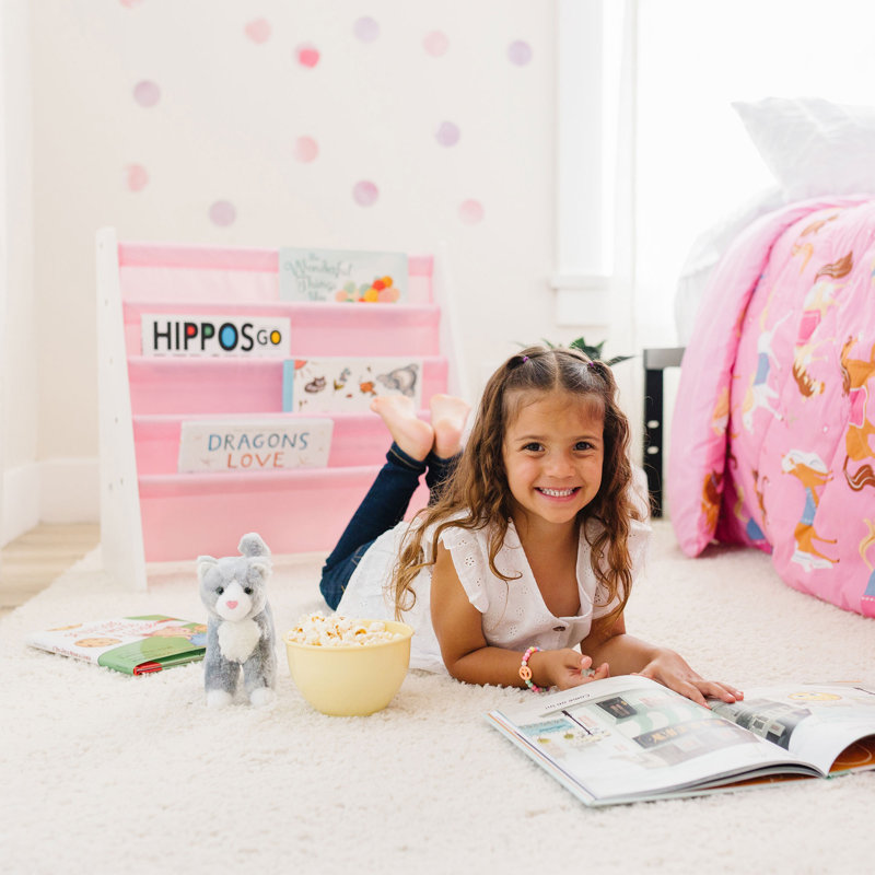 Bibliothèque pour enfants Wildkin, Blanc / Rose