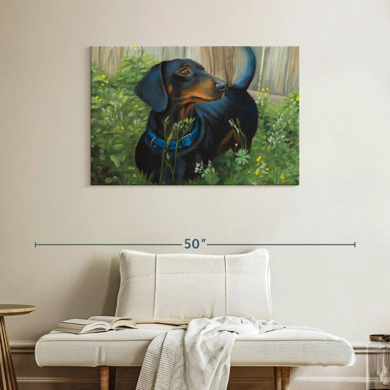 Brampt Dachshund, 26" H x 39" W