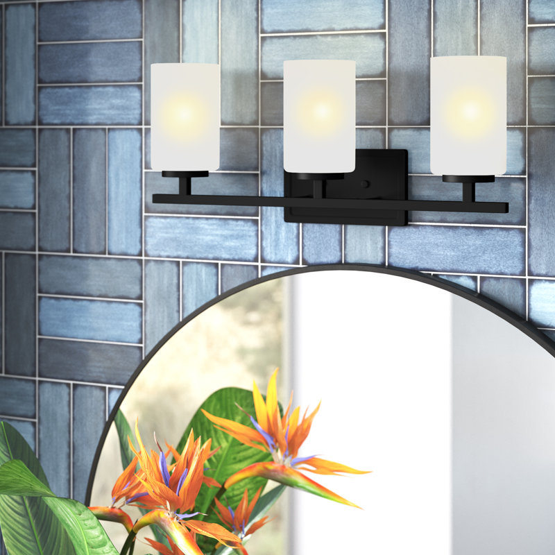 Charvic Light Dimmable Vanity Light, Matte Black, 3