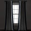 Panneau de rideau occultant avec œillets 100% blanc / bleu marine Dedrian 40 x 84-957042317