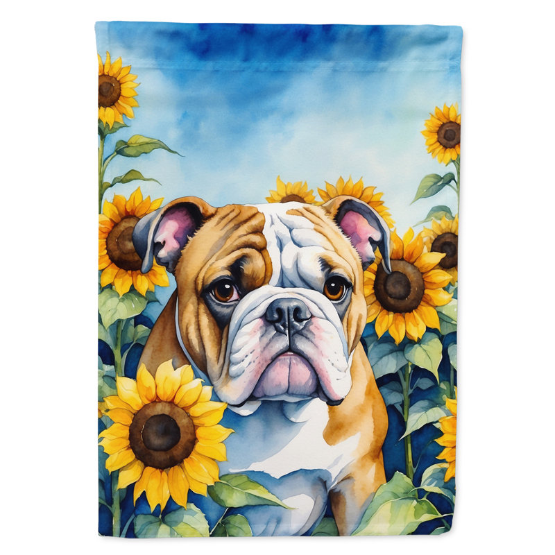 Drapeau de la maison du tournesol Malamute d'Alaska, Bouledogue anglais
