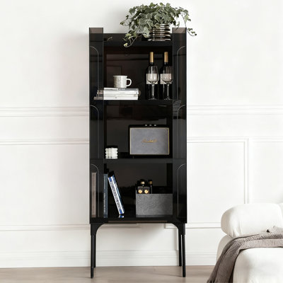 Vitrines noires en acrylique