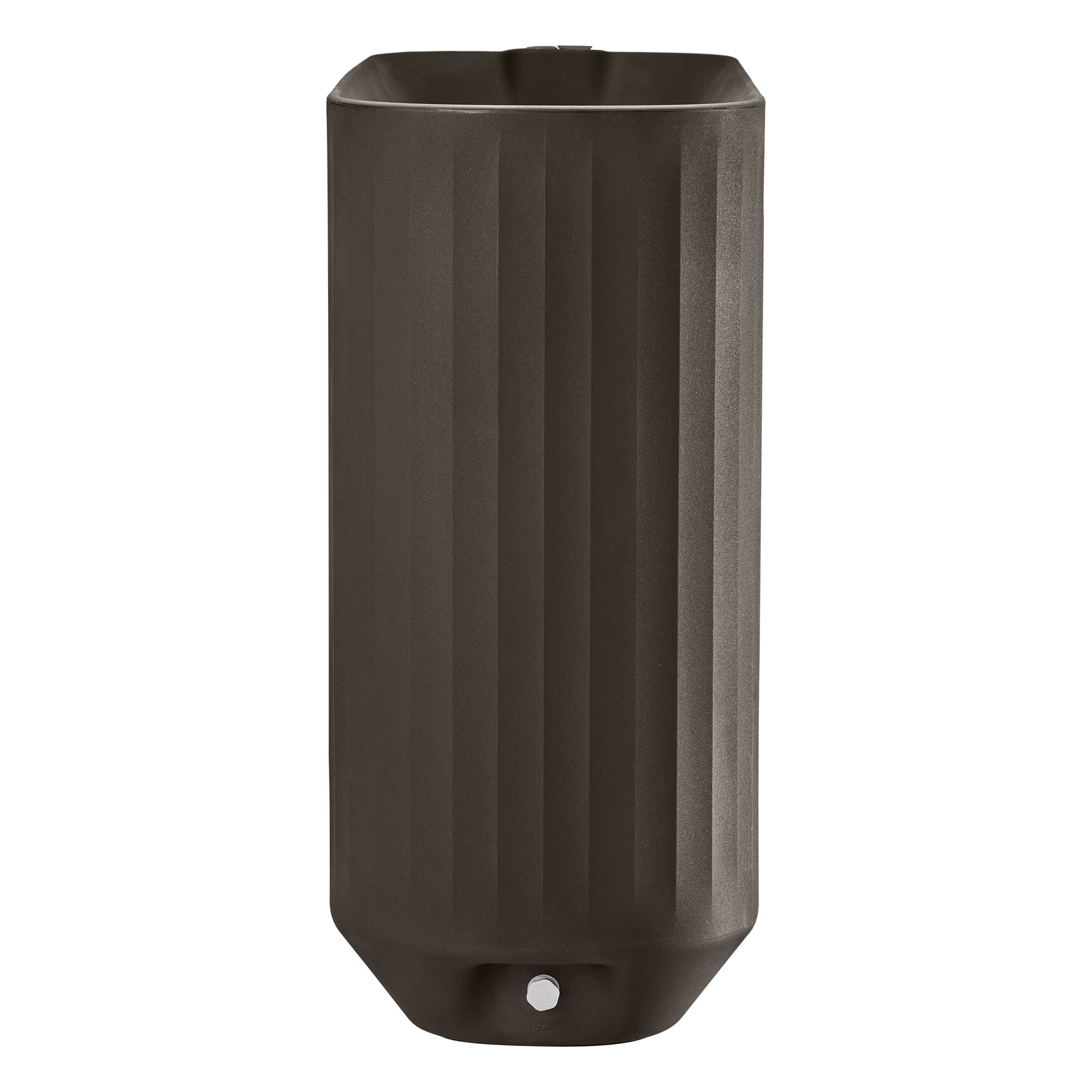 MODULAR SELF WATERING PLANTER BOX, 40" x 14" x 30"H - Privacy Planter Wall, Bark