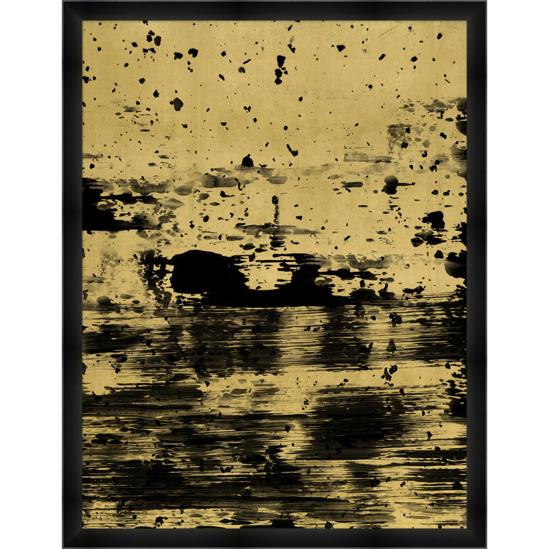 Peinture sur papier "Gilded Ink 1" par Thom Filicia